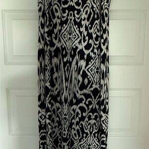 MSK Black and White Maxi Pencil Dress Resort Wear